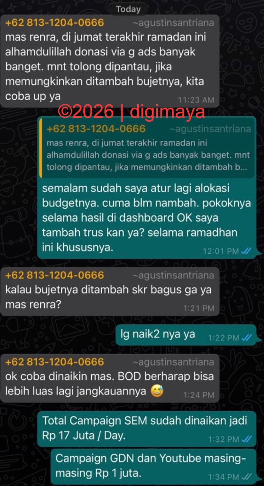 Pesan peserta mentoring