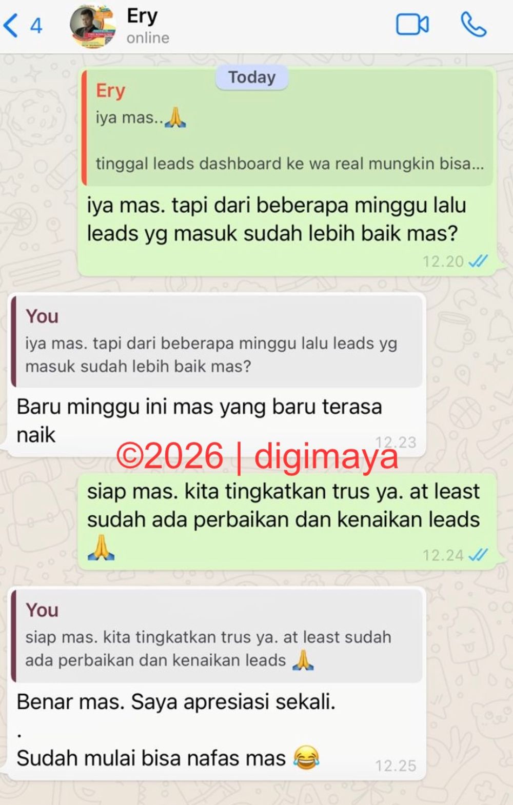 Pesan peserta mentoring